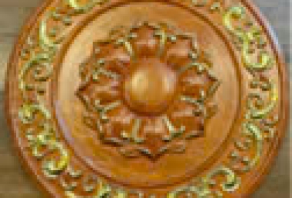 MÂM SÓNG VÂN GỖ DÁT VÀNG - MGDV05